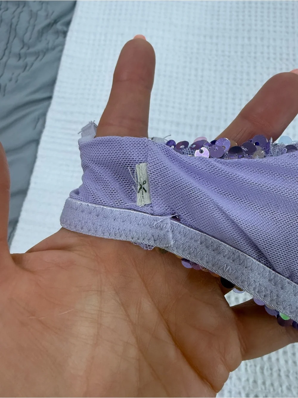 Free People Lavender Sequin Bralette